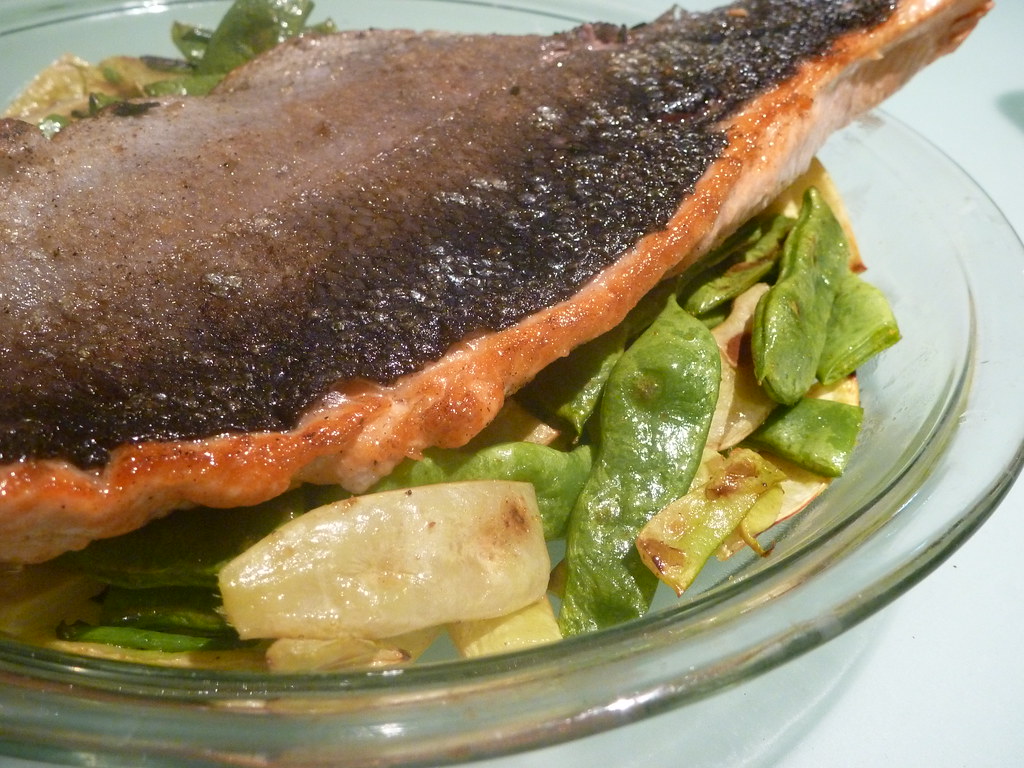 Garlic Butter Salmon in a Skillet