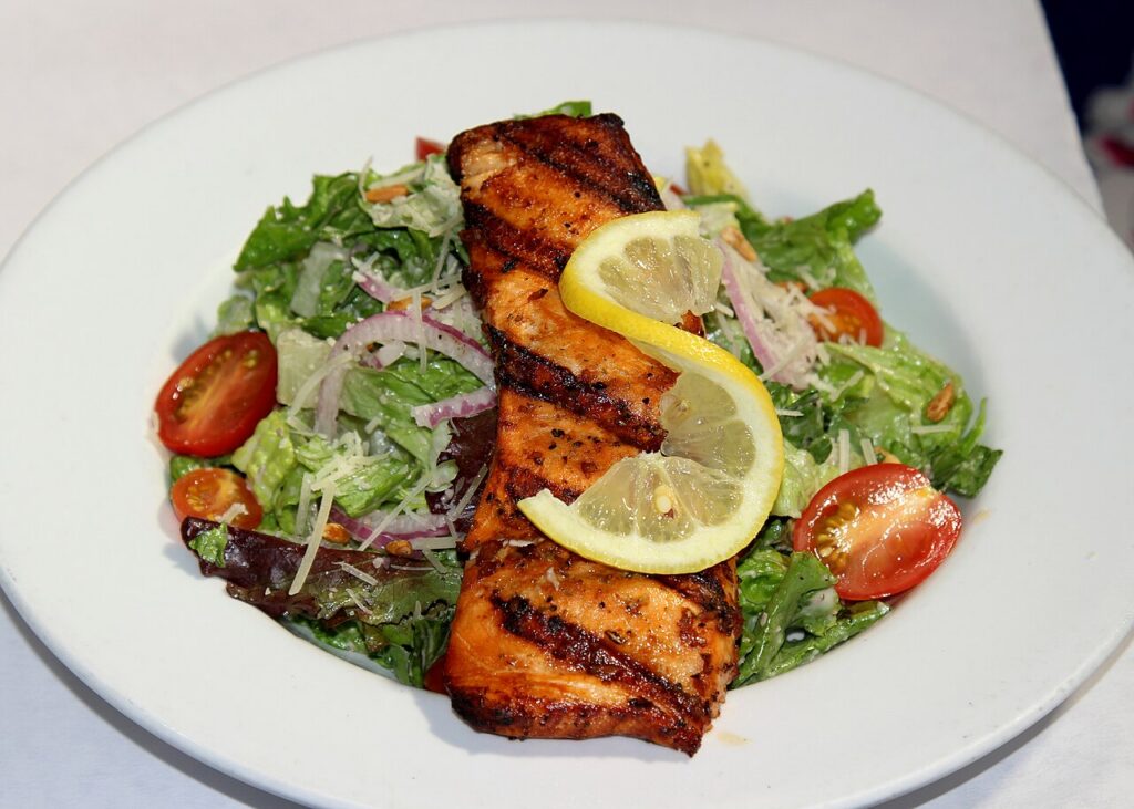 Salmon Caesar Salad