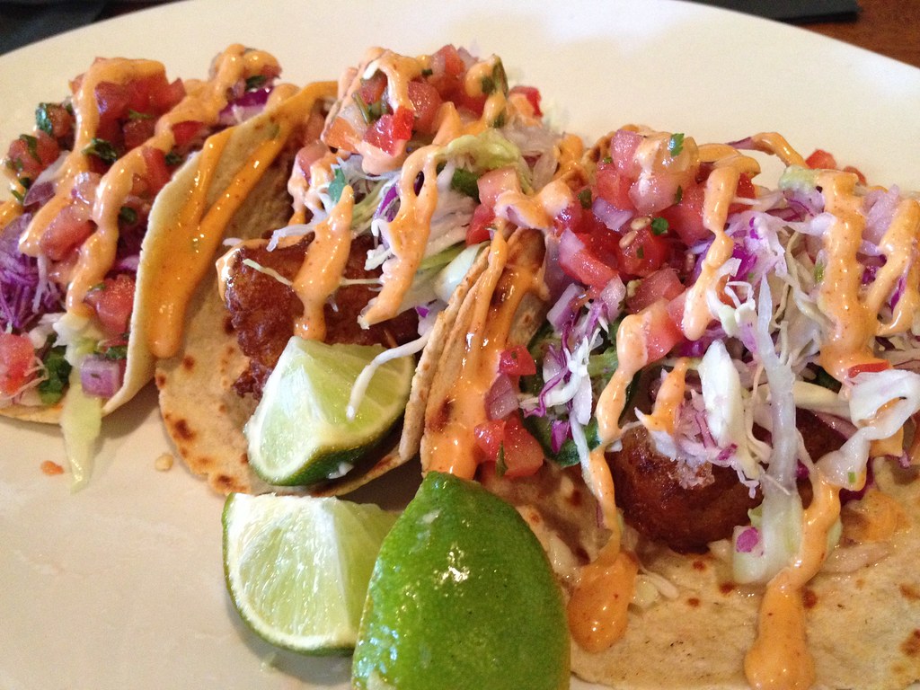 Salmon Tacos With Lime Slaw